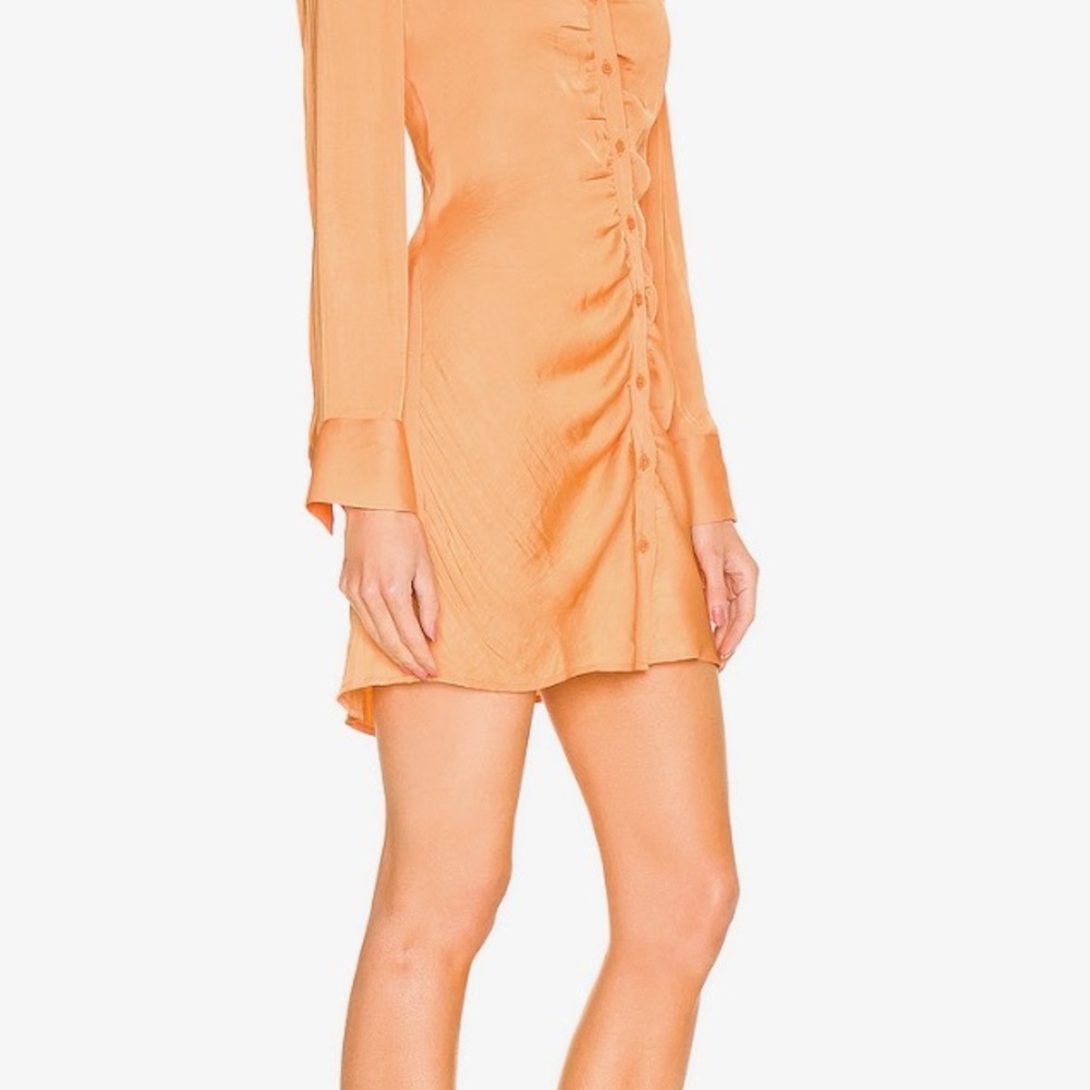 REVOLVE Vibrant Orange Long Sleeve Dress